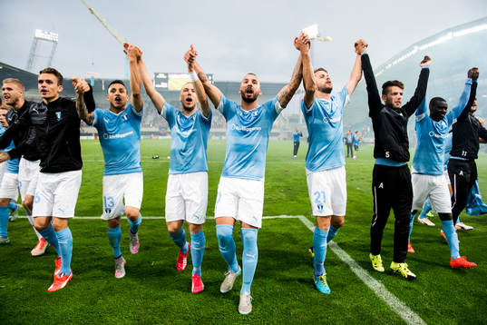Malmö FFs målvakt Fredrik Andersson, Andreas Vindheim,