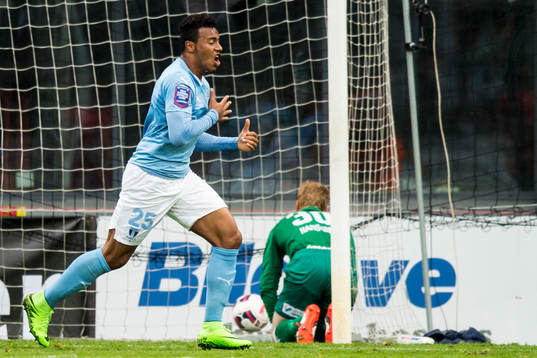 Malmö FFs Felipe Carvalho jublar
