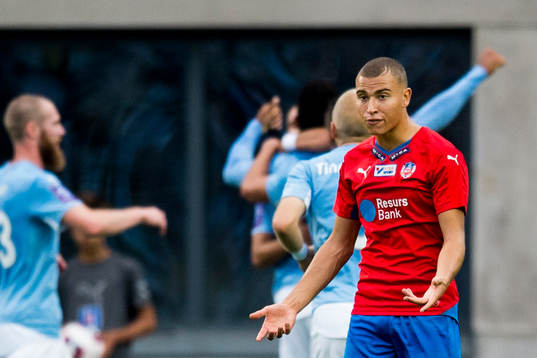 Helsingborgs Jordan Larsson deppar