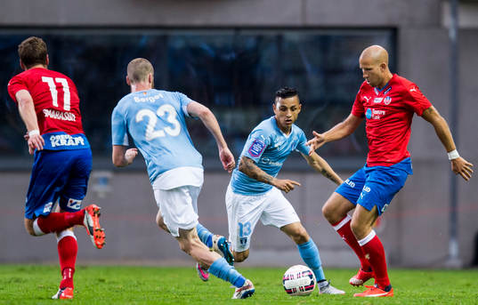 Malmö FFs Yoshimar Yotún och Helsingborgs Mattias
