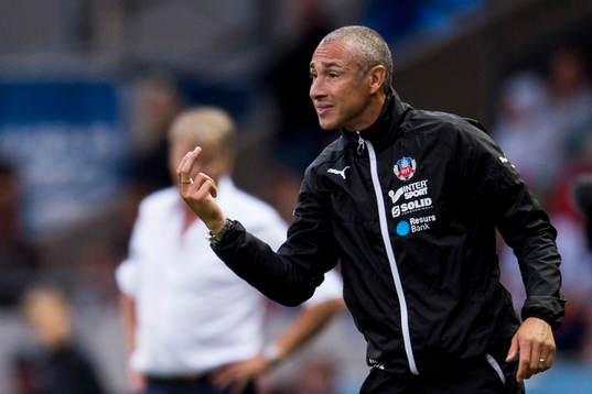 Helsingborgs manager Henrik Larsson