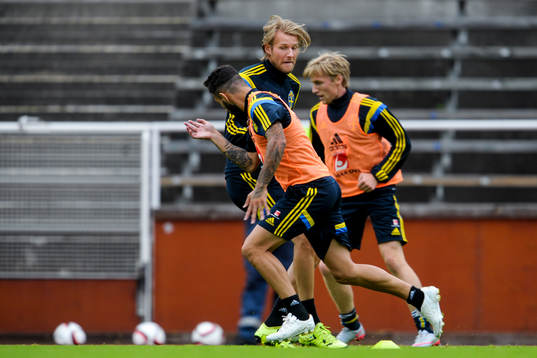 Ola Toivonen, Emil Forsberg och Jimmy Durmaz