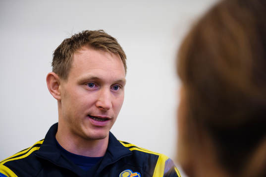 under Sveriges fotbollslandslags träning