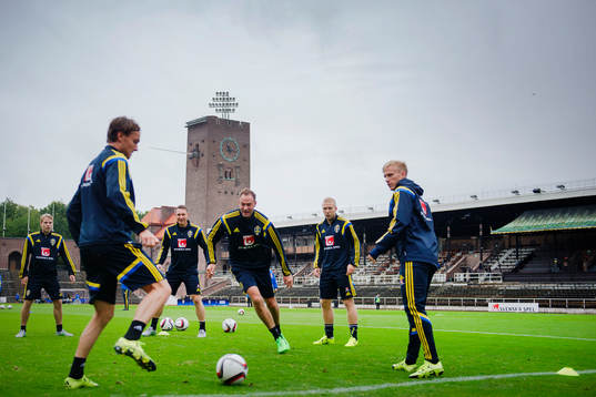 Albin Ekdal, Oscar Lewicki, Kim Källström, Andreas
