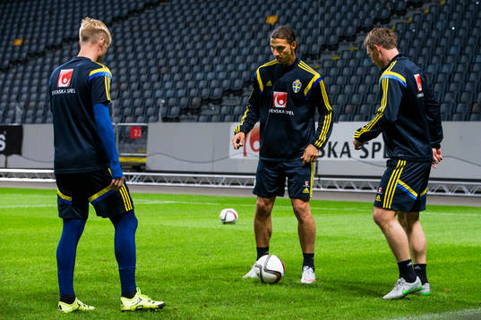 Zlatan Ibrahimovic och Kim Källström
