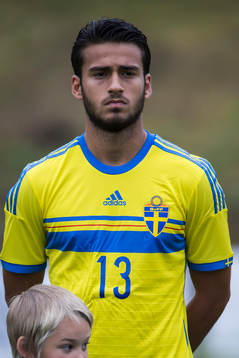 Christian Rubio Sivodedov i P18-landskampen i fotboll