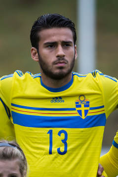 Christian Rubio Sivodedov i P18-landskampen i fotboll