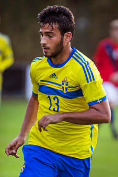 Christian Rubio Sivodedov i P18-landskampen i fotboll