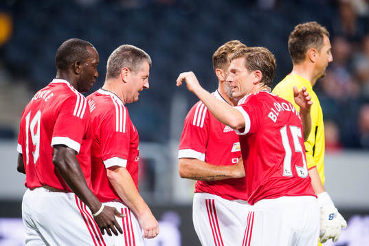 Manchester United Jesper Blomqvist jublar