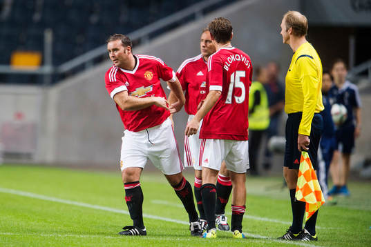 Manchester Uniteds Jesper Blomqvist byts ut