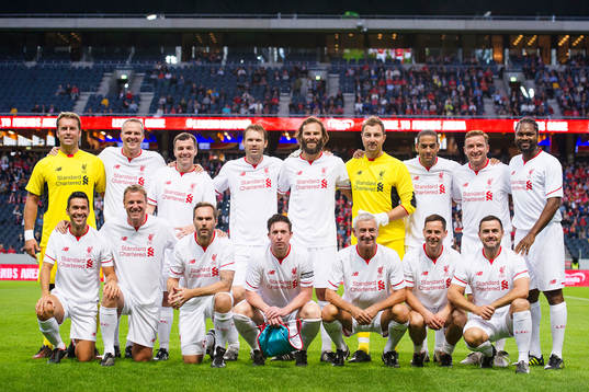 målvakt Jerzy Dudek, Stephane Henchoz, Bjørn Tore Kvarme,