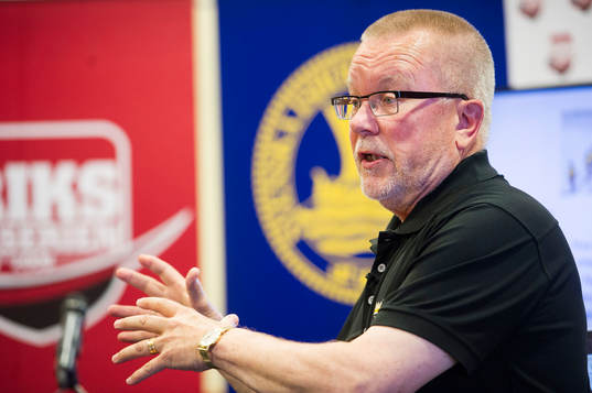 Svenska damlandslaget förbundskapten Leif