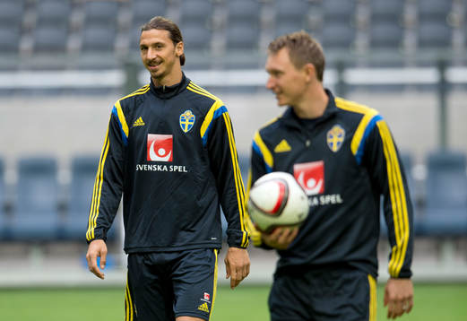 Zlatan Ibrahimovic och Kim Källström