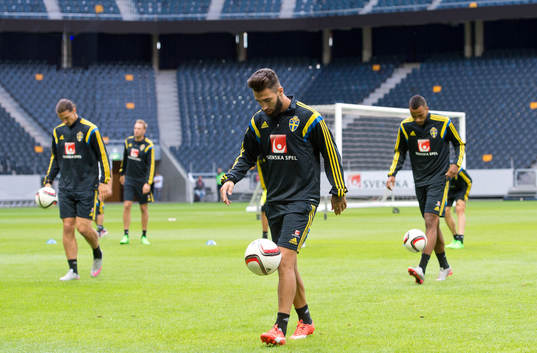 Zlatan Ibrahimovic, Jimmy Durmaz och Isaac Kiese Thelin