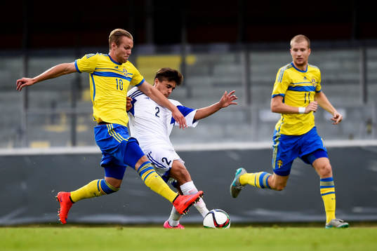 Sveriges Gustav Engvall och San Marinos Thomas Raschi