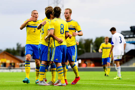 Sveriges Kristoffer Olsson jublar