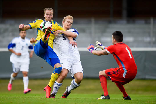 Sveriges Gustav Engvall och San Marinos Pietro Zanotti och