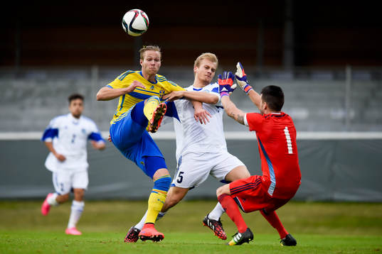 Sveriges Gustav Engvall och San Marinos Pietro Zanotti och