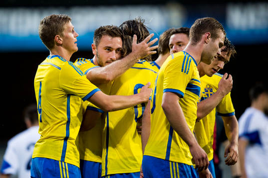 Sveriges Joakim Nilsson, Kristoffer Olsson, Gustav Engvall