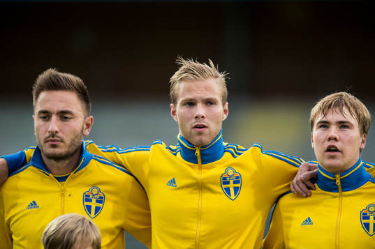 Sveriges Muamer Tankovic, Gustav Engvall och Simon Tibbling