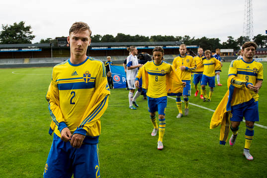 Sveriges Linus Wahlqvist, Kristoffer Olsson och Arber Zeneli
