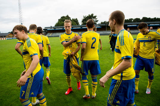 Sveriges spelare med Gustav Engvall (m)