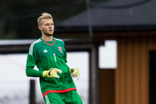 Sveriges målvakt Anton Cajtoft