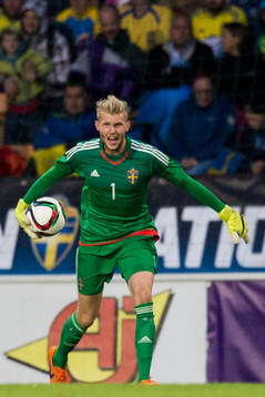 Sveriges målvakt Anton Cajtoft