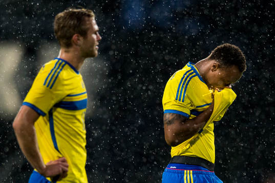 Sveriges Gustav Engvall och Carlos Strandberg deppar