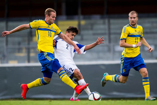 Sveriges Gustav Engvall och San Marinos Thomas Raschi