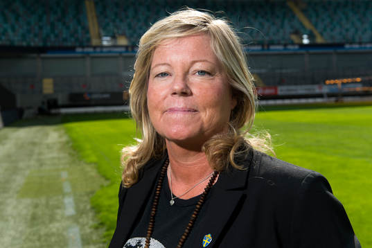 Sveriges landslagschef Marika Domanski Lyfors