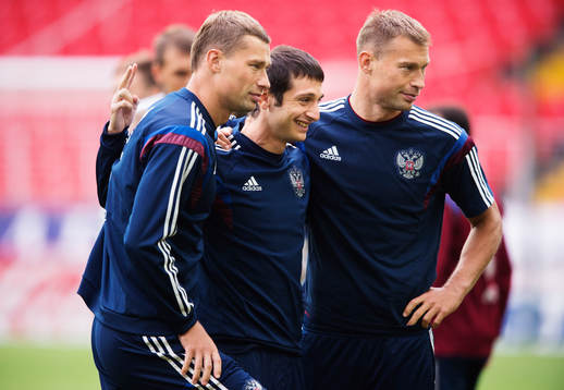 Alexey Berezutskiy, Alan Dzagoev och Vasiliy Berezutskiy