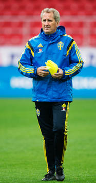Förbundskapten Erik Hamrén på Sveriges fotbollslandslag
