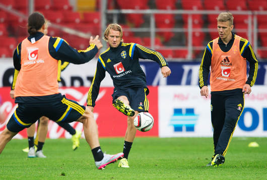 Ola Toivonen och Pontus Wernbloom på Sveriges