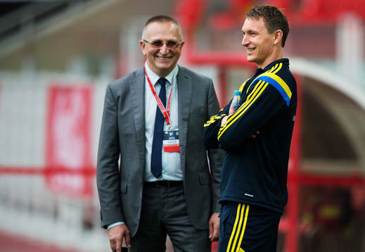 Kim Källström på Sveriges fotbollslandslag träning