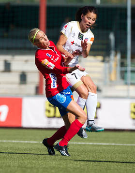 Rosengårds Sara Björk Gunnarsdottir och Örebros Elin Ma