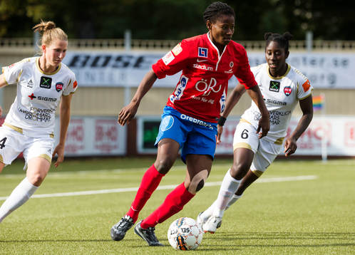 Rosengårds Emma Berglund och Anita Asante och Örebros