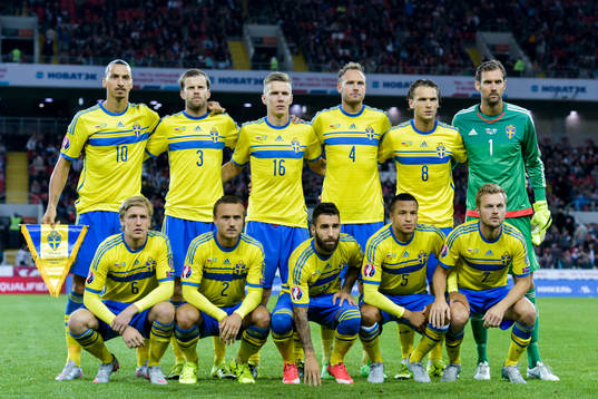 Sveriges startelva, övre raden från vänster, Zlatan