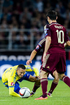 Sveriges Martin Olsson förlorar en närkamp