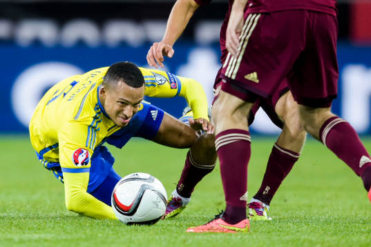 Sveriges Martin Olsson förlorar en närkamp