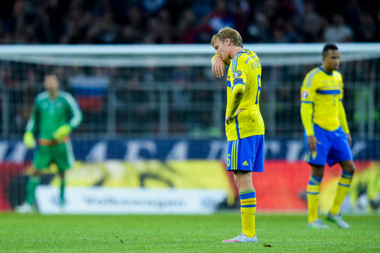 Sveriges Emil Forsberg deppar