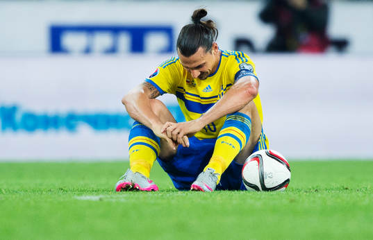 Sveriges Zlatan Ibrahimovic deppar