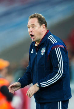 Rysslands förbundskapten Leonid Slutski