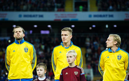 Sveriges Mikael Antonsson, Pontus Wernbloom och Emil