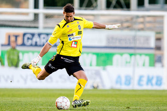 Landskronas målvakt Jonas Sandqvist