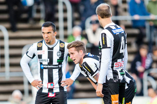 Landskronas Admir Aganovic, Rasmus Alm och Mikael Dahlgren