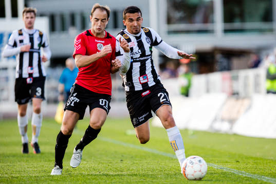 Oskarshamns Martin Torstensson och Landskronas Admir