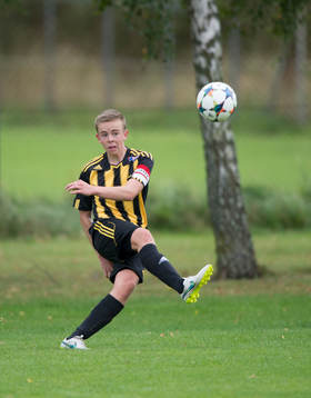 i matchen i juniorallsvenskan mellan IFK Hässleholm och