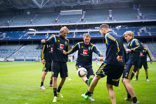 Ola Toivonen, Kim Källström, Alexander Milosevic och Emil