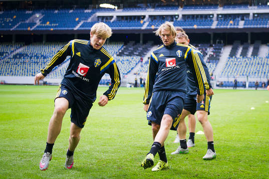 Emil Forsberg och Ola Toivonen